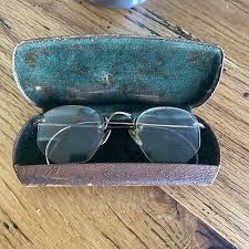 vintage 12 Kt Gold Fill Wire frame rx glasses with case. | eBay