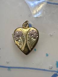 Heart Valentine Vintage Love Small Photo Locket 1/20 12K GF ...
