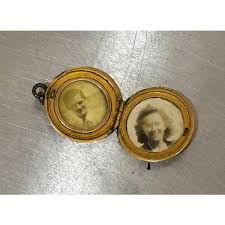 1930s-40s Gold-Plated Locket Pendant | Chairish