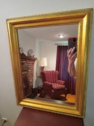 Vintage Gold Framed Mirror - 19" x 13" | eBay