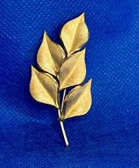 Attractive Vtg. K.L. Signed (Karen Lynne) 12k Gold Filled Leaf Pin Brooch | eBay