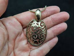 Vintage Contemporary Snake Chain Gold Tone w/Domed Slide Necklace | eBay