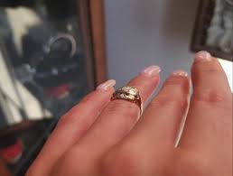 Antique Art Deco Estate C1940 14K White Yellow Gold Engraved ...