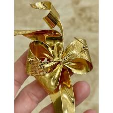Christian Dior Gold Bow Brooch