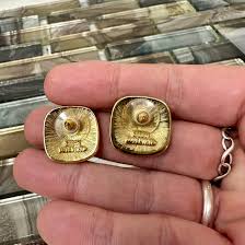 Sarah Coventry Pink Square Pierced Earrings, Vintage Gold Tone Bright Pink Costume Jewelry, Pink Gold Stud Earrings, Fun Casual Jewelry - Etsy