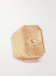 MARIE LICHTENBERG Eye Scap 18-karat gold diamond ring | NET-A-PORTER