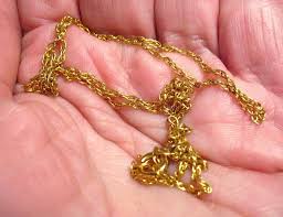 GOLD FILLED VINTAGE CHAIN NECKLACE 18 INCHES 1.5 GRAMS | eBay