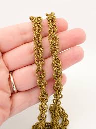 Vintage Twist Wire Chain Necklace - Chainmaille Necklace ...