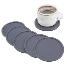 Cyleibe Drink Coasters Set of 6, Silicone Non-Slip Washable Cup Mats Coaster for Drinks Home and Outdoor (Grey): Buy Online at Best Price in UAE - Amazon.ae
