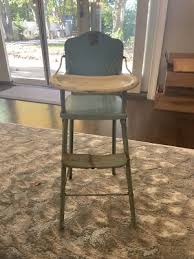 AMSCO BLUE DOLL-E-HIGHCHAIR 1950s VINTAGE Metal Mid Century Toy | eBay
