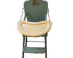 1950s, Amsco, Tin , Metal, Doll -EE, High Chair , Doll High Chair , Bunnies ,dollee Hichair , Shabby Chic - Etsy