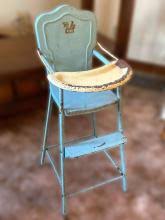 Sold at Auction: Vintage Metal Baby Doll Highchair 24"