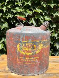 Vintage Eagle Galvanized Metal 5 Gallon Gas Can | eBay