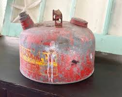 Gas Can, Vintage Eagle Galvanized Gas Can, Collectable ...