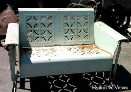 Daybed Vintage Metal Gliders VINTAGE METAL PORCH GLIDER
