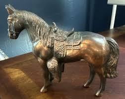50s 60s Gold Pot Metal HORSE Statue WESTERN STYLE - Etsy Canada