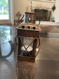 Vintage Metal Hanging Candle Holder Lamp Gothic Outdoor ...