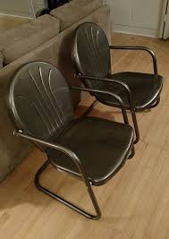 1930's metal lawn chairs