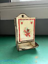 Metal Matchbook Wall Holder | Folk Art Decor - Etsy