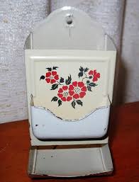 Vintage Metal Match Holder Hall Red Poppy Pattern - Etsy