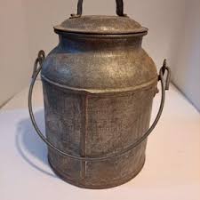 Vintage Gallon Tin Milk Jug - Etsy