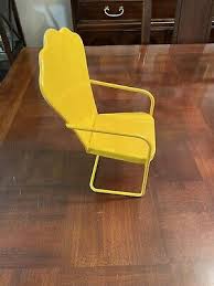 Vintage Metal Chair Patio Doll Size Fan Style Decor | eBay