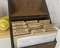 Family Recipe Card Box Holder Dividers With 180 Recipe Cards Personalize Gift for Mom Recipe Box Best Mother Day Gift Christmas Housewarming - Etsy