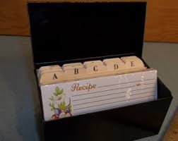 Vintage Metal Black 3" X 5" Recipe Box With Cards and Dividers - Etsy
