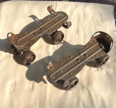 Vintage Roller Skates Metal Wheel - Etsy