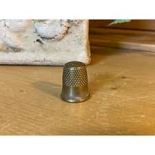 Vintage Silver Metal Thimble Size 9 | Silvertone Metal Thimble | Sewing Thimble | Cottagecore Shelf Decor | Sewing Room | Shadowbox Trinket - Etsy