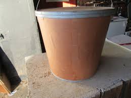 Vintage Dreibus Candy Cardboard Bucket Can Omaha Nebraska 12" Tall Lot 17-4-13 | #1858236682