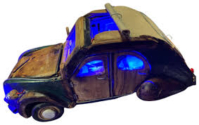 CITROEN 2CV by marco ciarlora (2024) : Sculpture Wood, Epoxy ...