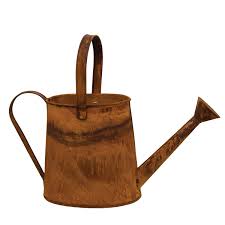 August Grove® Rusty Metal Watering Can, 9x16 | Wayfair