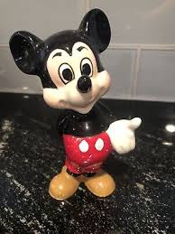 Vintage Rare Walt Disney Mickey Mouse Porcelain Figurine, Made in Japan | eBay