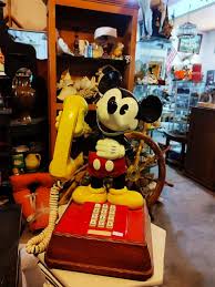 antique 1976 Mickey Mouse Talking Desk Phone – Antiques Bazaar Ensenada