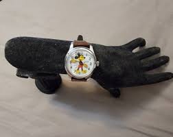 Vintage Lucerne Deluxe Stainless Steel Mickey Mouse Manual Wind Unisex Watch - Etsy