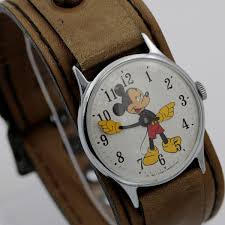 1969 Timex Mickey Mouse Men's Silver Watch w/ Fancy Strap – Ticktock Guru