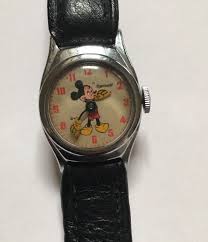 Mickey Mouse Vintage 1946 Wristwatch US Time Corp Ingersoll Walt Disney Rare | eBay