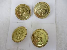 Vintage Metal Buttons, Gold Buttons, Lion Buttons, Eagle and ...