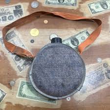 Vintage Mirro Western 4 qt. Galvanize Canteen Wool Insulated ...