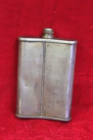 Indian White Metal Pocket Liquor Bottle Old Vintage Antique ...