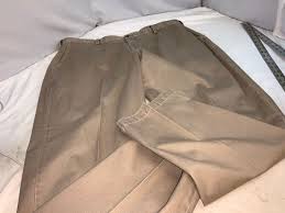 Johnston Murphy Pants 40x32 Tan All Cotton Flat Front Peru ...