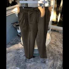 Pants | Psa Bank Brown Dress Pants Size 36x3 | Poshmark