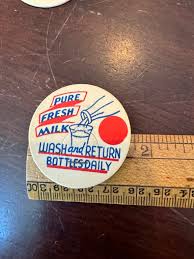 NOS Bottle Cap Inserts - Brand New Old Stock PURE FRESH Milk ...