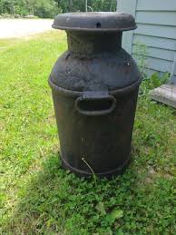 Vintage Steel Hood 10 Gallon Milk Can. Drop handles. | eBay