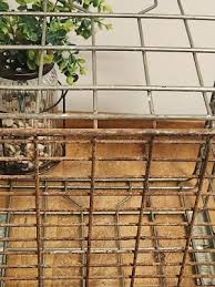 Vintage DEAN FOOD COMPANY 12½"x13"x10½" Metal Milk Crate 88 ...