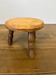 19th Century English Oak Stool | Chairish