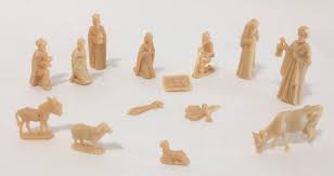 Christmas Nativity Scene Mini Miniature Figurines Cream Very ...
