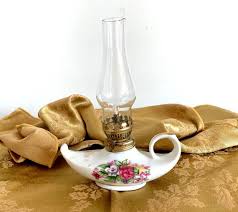 Vtg. 7" Miniature Ceramic Aladdin Oil Lamp W/finger Hold - Etsy