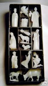 Vintage GLOW in the DARK Miniature NATIVITY Set | #19474590